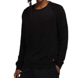 Polo Ralph Lauren Mens‎ XL Raglan Crewneck Pullover Black NWT $65
